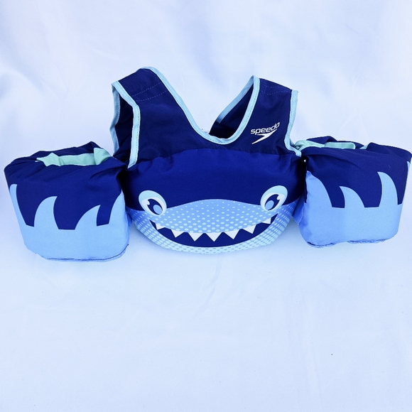 Speedo Splash Jammer Life Jacket Vest - Blue Shark - Picture 1 of 9